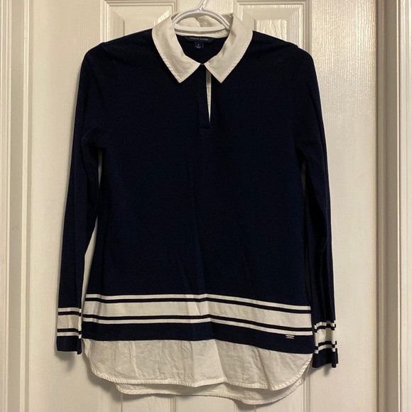 BOGO FREE Tommy Hilfiger Collared Top - Picture 1 of 2